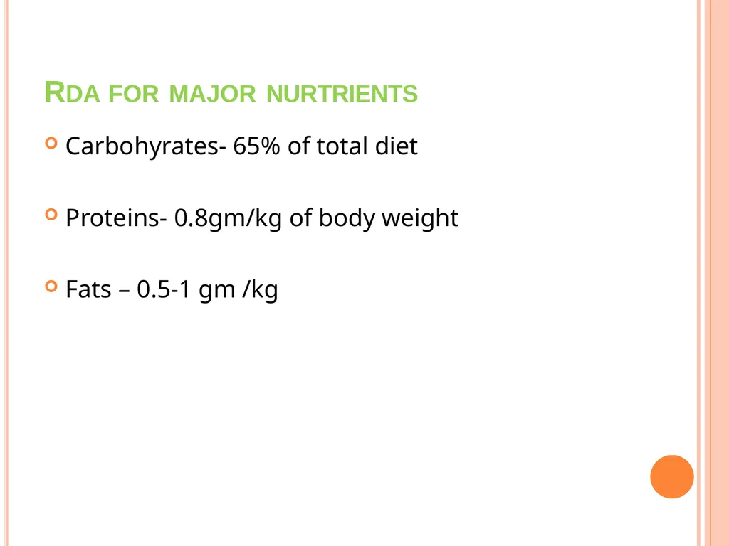 Balanced Diet and Nutrients What is balanced - slide 9 of 52