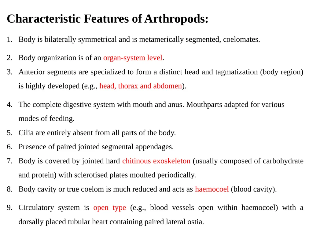 Arthropoda (General characteristics and - slide 5 of 15