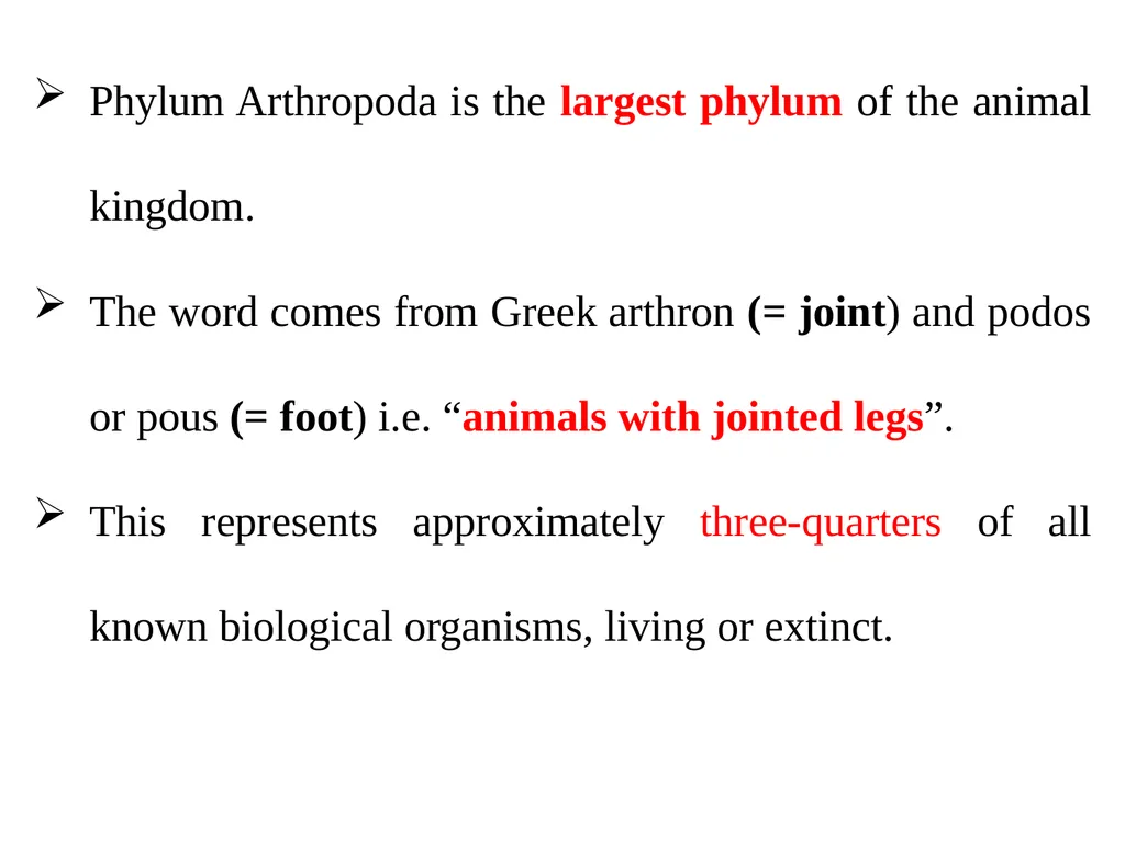 Arthropoda (General characteristics and - slide 4 of 15