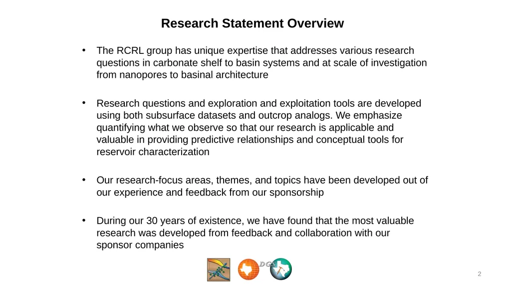 2017 RCRL Prospective Research Directions - slide 2 of 12