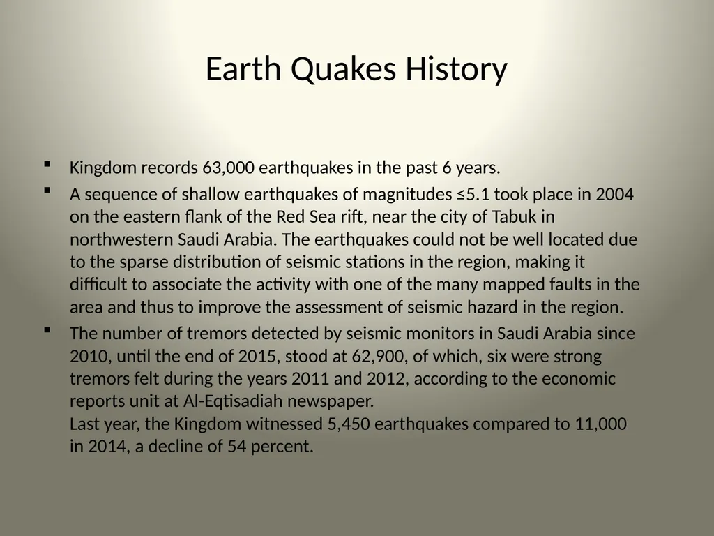 Geological Aspects of Saudi Arabia Presented By: - slide 20 of 27