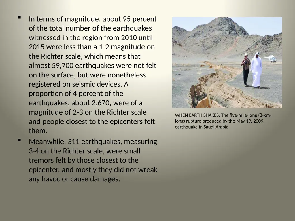 Geological Aspects of Saudi Arabia Presented By: - slide 21 of 27