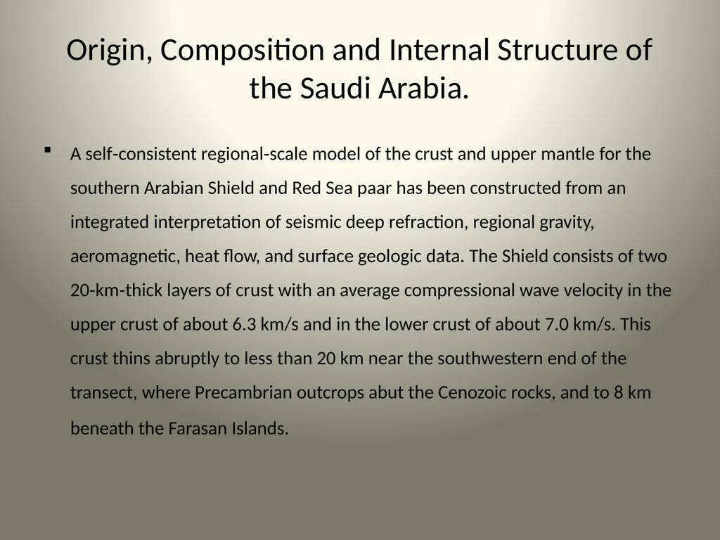 Geological Aspects of Saudi Arabia Presented By: - slide 11 of 27