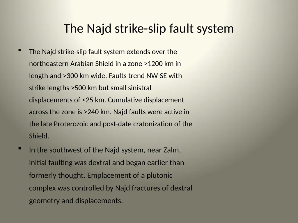 Geological Aspects of Saudi Arabia Presented By: - slide 17 of 27