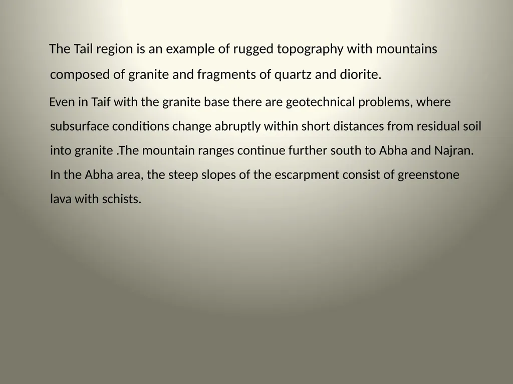 Geological Aspects of Saudi Arabia Presented By: - slide 10 of 27