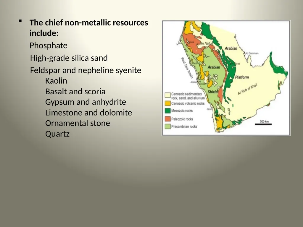Geological Aspects of Saudi Arabia Presented By: - slide 23 of 27