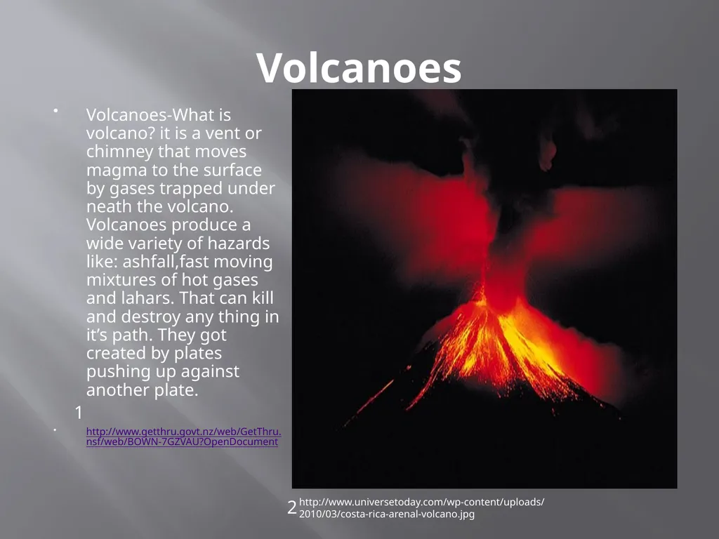 Volcanoes Cole McGrath - slide 2 of 16