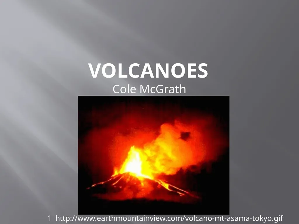 Volcanoes Cole McGrath