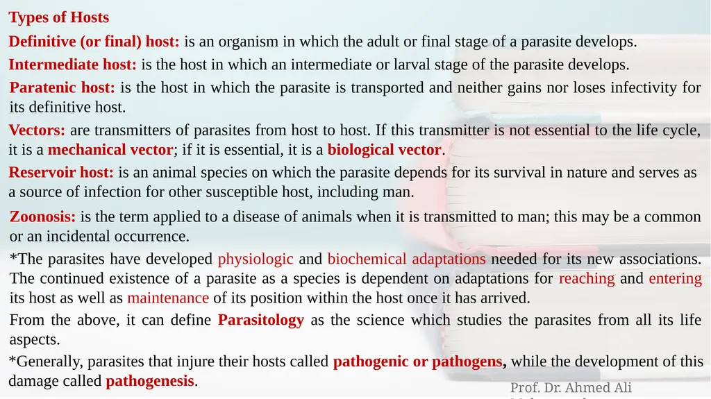 Your Textbook is: Animal Agents and Vectors of - slide 5 of 15