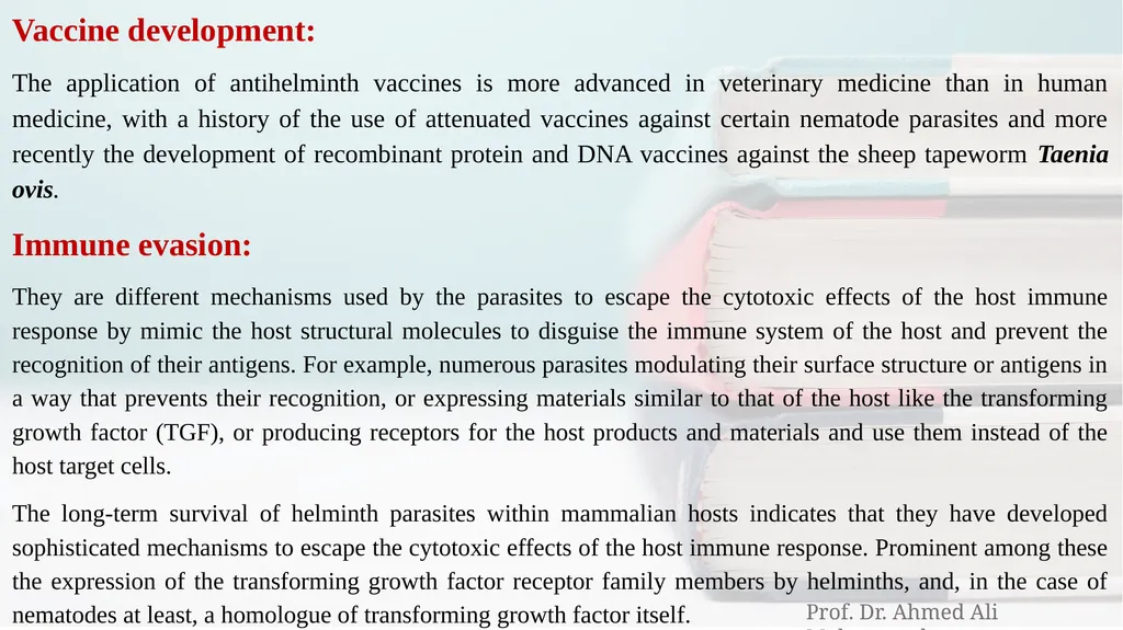 Your Textbook is: Animal Agents and Vectors of - slide 15 of 15