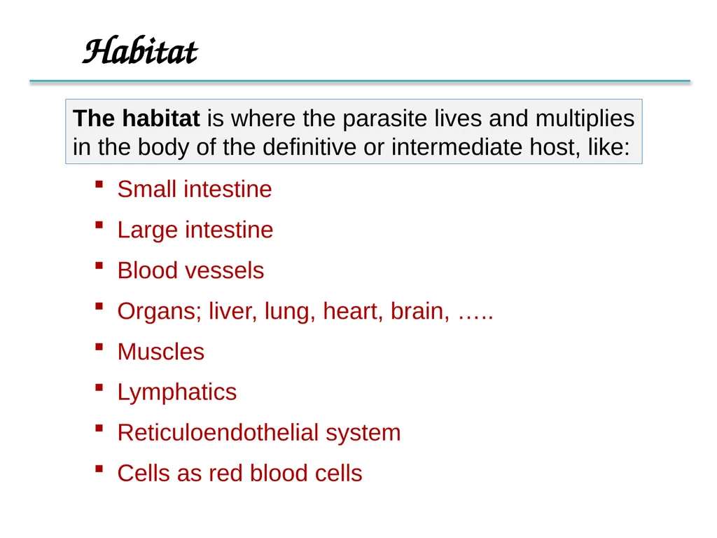 Introduction to Medical Parasitology 1st semester: - slide 9 of 18