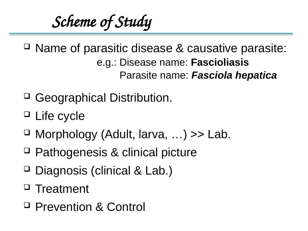 Introduction to Medical Parasitology 1st semester: - slide 16 of 18