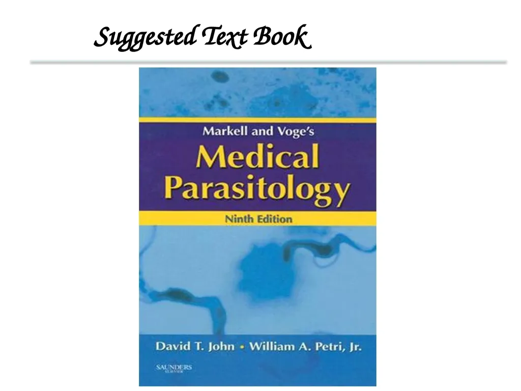 Introduction to Medical Parasitology 1st semester: - slide 17 of 18