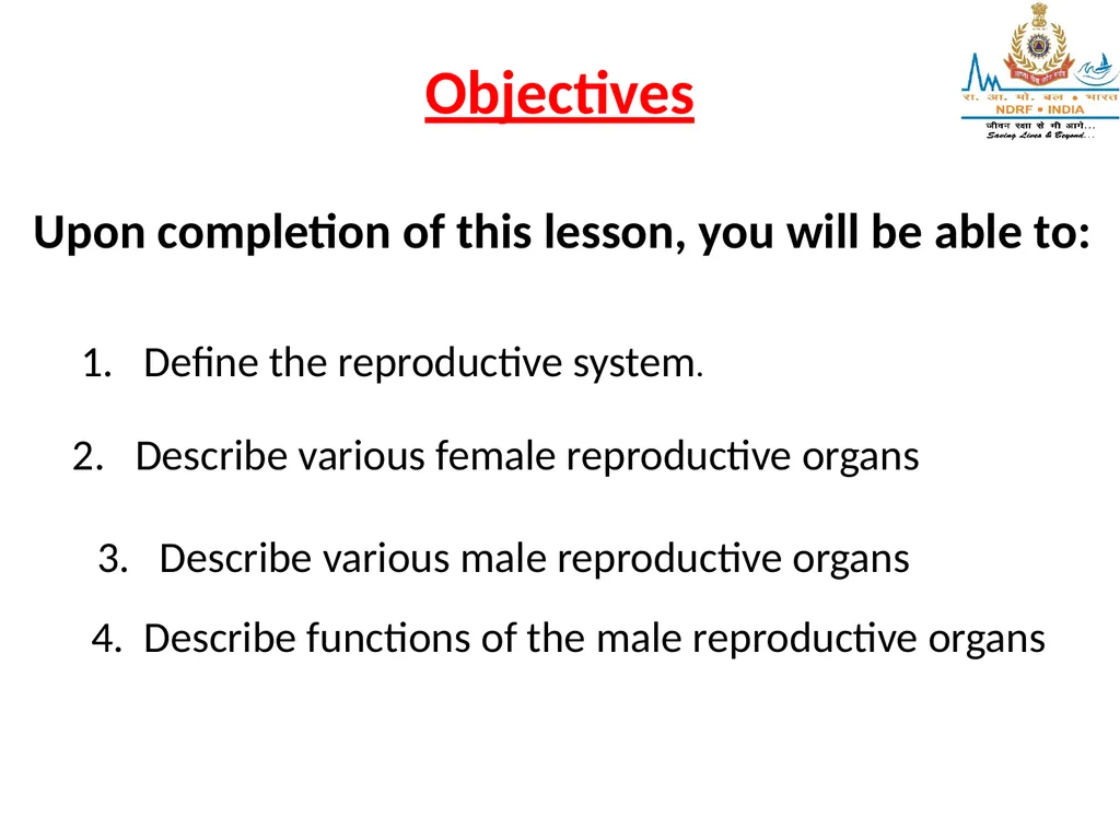 Lesson-6 REPRODUCTIVE STSTEM BY JITENDER YADAV - slide 2 of 24