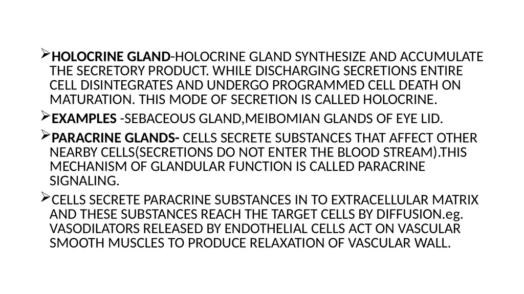 GLANDS GLAND IS A SPECIALIZED GROUP OF CELLS THAT - slide 10 of 11