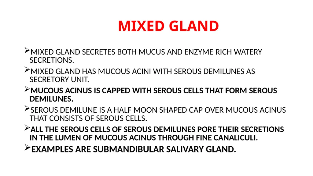 GLANDS GLAND IS A SPECIALIZED GROUP OF CELLS THAT - slide 8 of 11