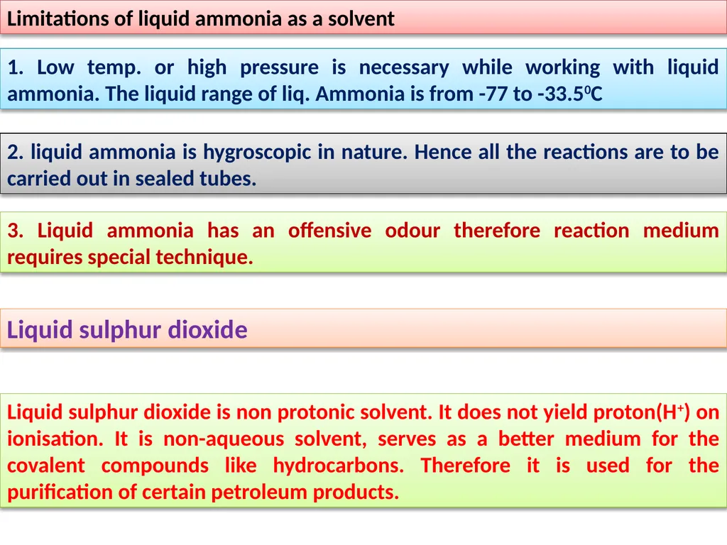 Non-aqueous solvent Introduction A solvent is a - slide 19 of 26