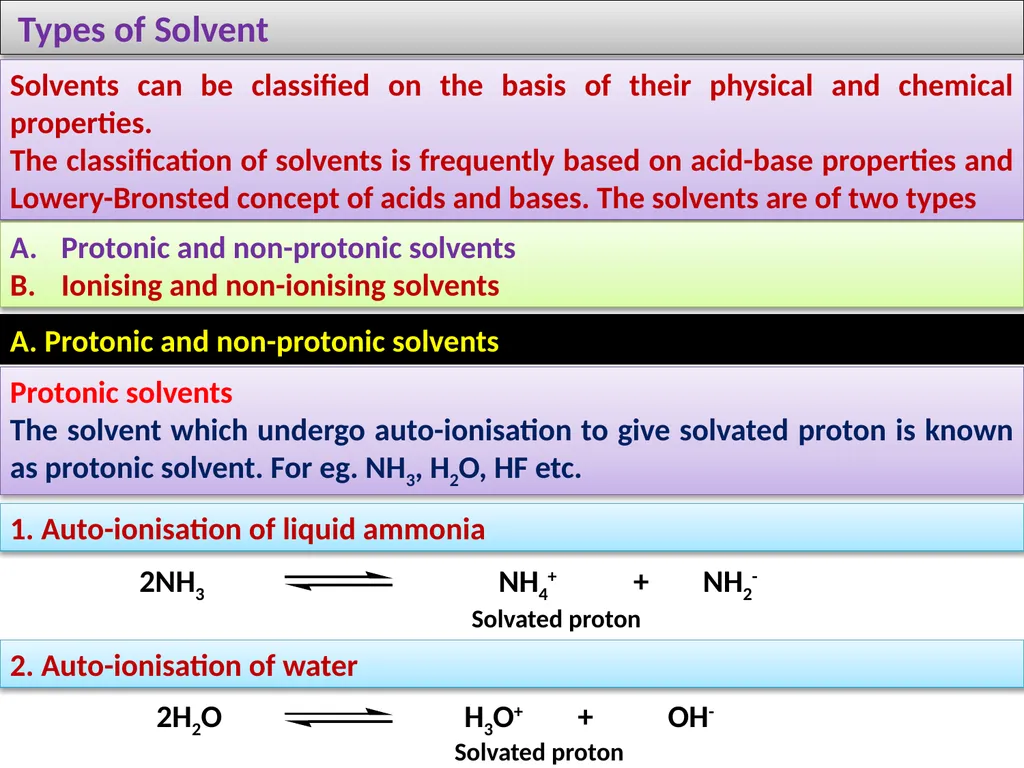 Non-aqueous solvent Introduction A solvent is a - slide 7 of 26