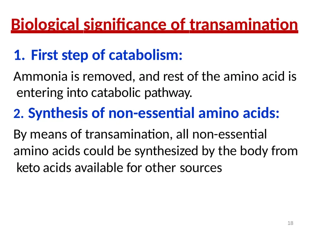 Protein metabolism and Urea cycle Digestion of - slide 18 of 39