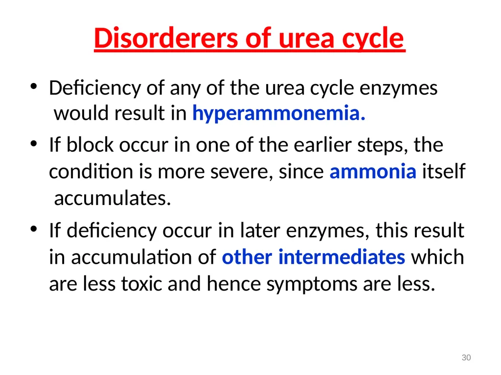 Protein metabolism and Urea cycle Digestion of - slide 37 of 39