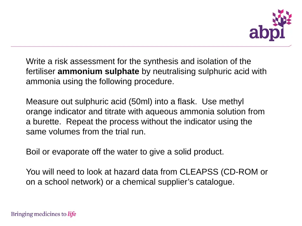 Risk assessments and hazards - slide 14 of 23