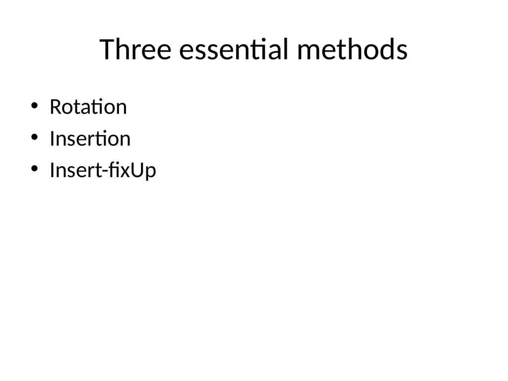 Red Black Tree Essentials Notes from “Introduction - slide 5 of 10