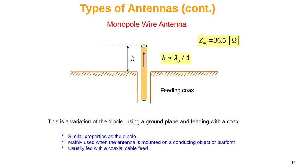 1 Notes 20 Introduction to Antennas ECE 3317 - slide 10 of 25