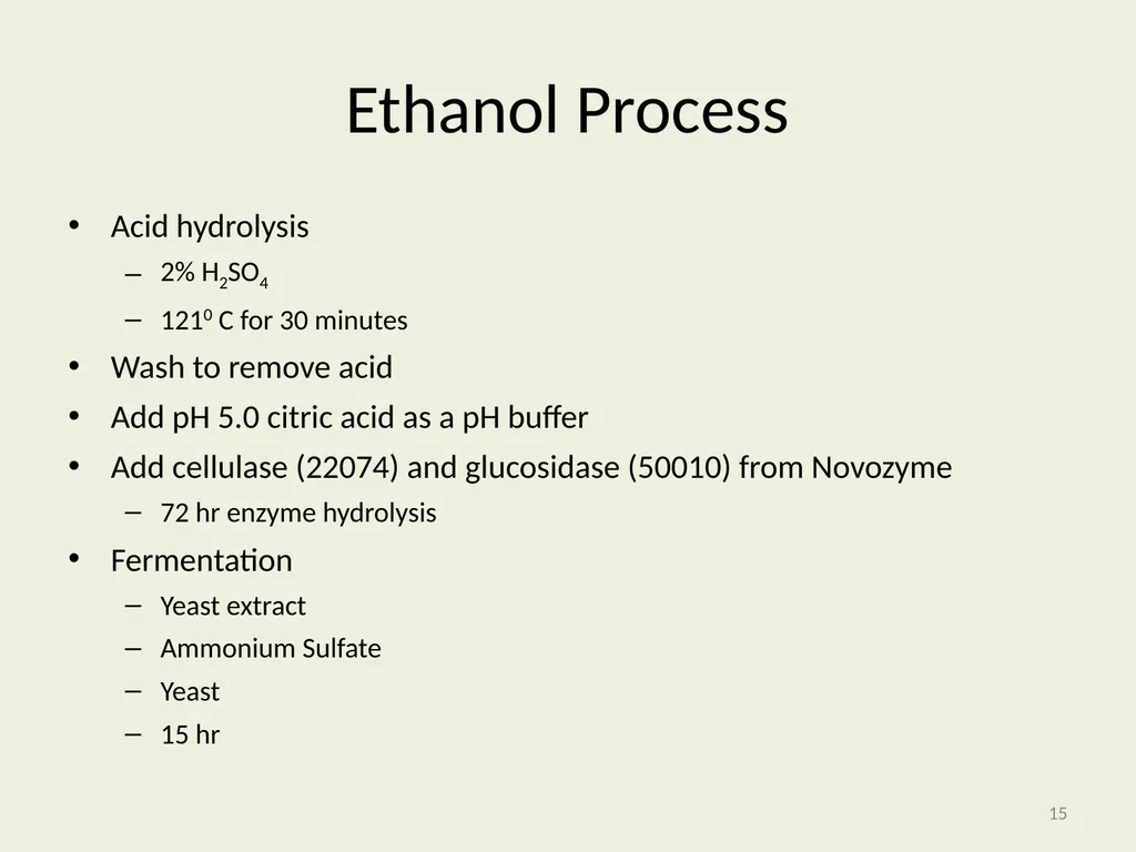 Seeding Rate Effects on Ethanol Production in Corn - slide 15 of 19