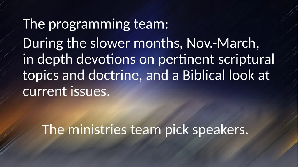 Spiritually Developing Your Team "Therefore - slide 57 of 80