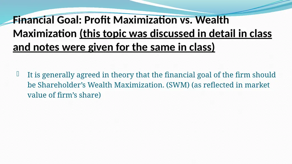 Financial Management (AB 215) Unit-1 Syllabus - slide 40 of 40