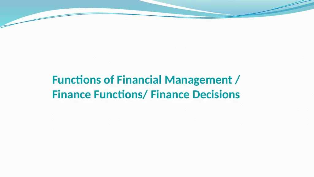 Financial Management (AB 215) Unit-1 Syllabus - slide 14 of 40