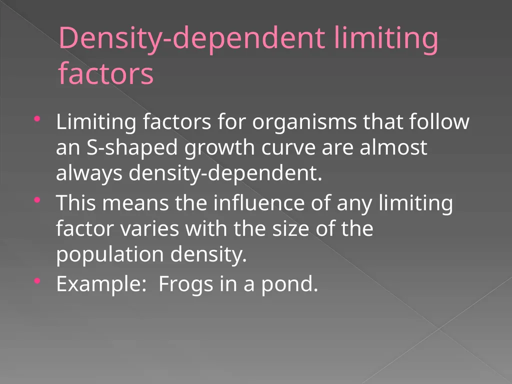 Population Biology Chapter 27 Growth of - slide 10 of 21