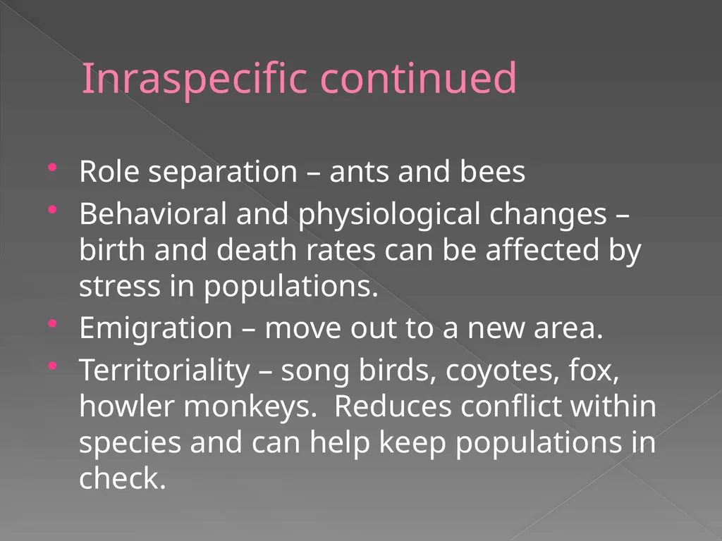 Population Biology Chapter 27 Growth of - slide 17 of 21