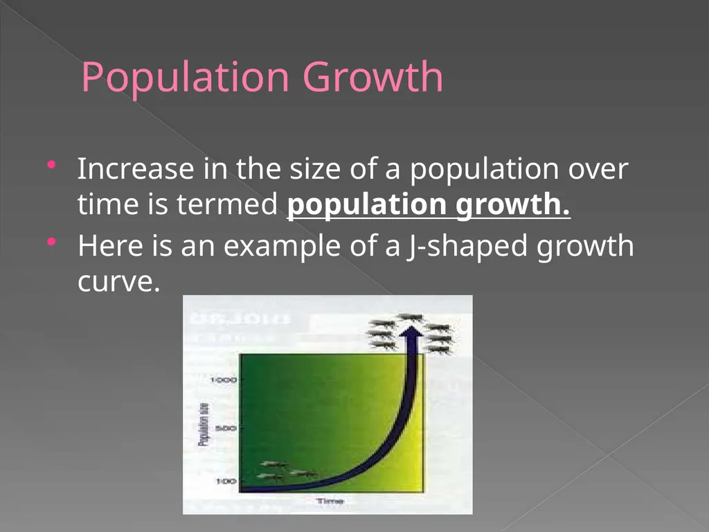 Population Biology Chapter 27 Growth of - slide 3 of 21