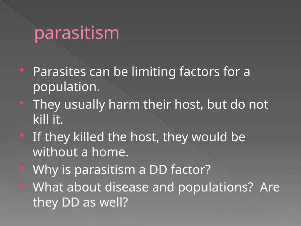 Population Biology Chapter 27 Growth of - slide 14 of 21