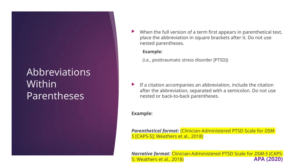 APA 7th Edition center for writing excellence - slide 139 of 142