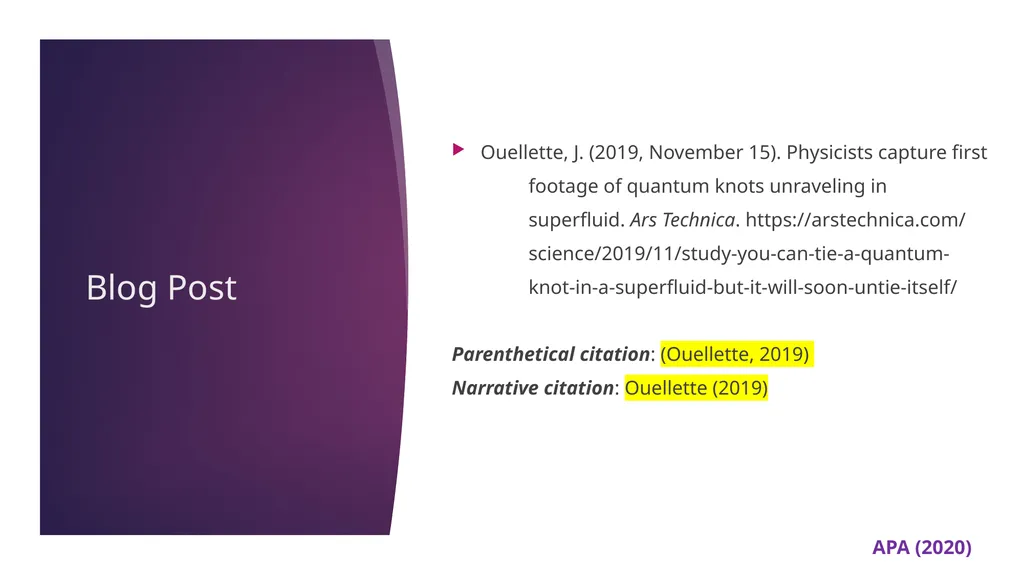 APA 7th Edition center for writing excellence - slide 58 of 142