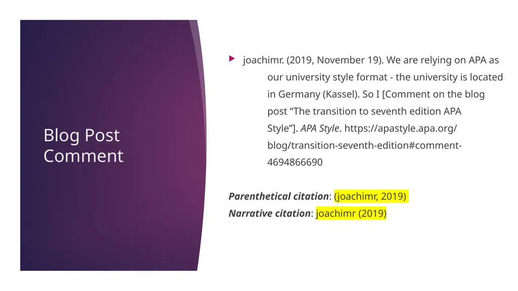 APA 7th Edition center for writing excellence - slide 59 of 142