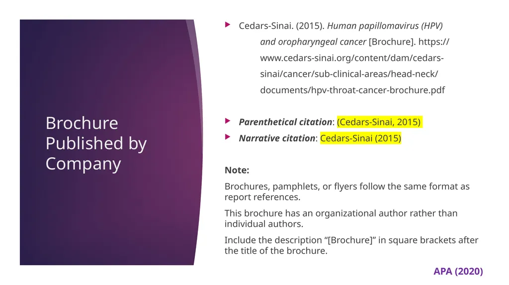 APA 7th Edition center for writing excellence - slide 106 of 142