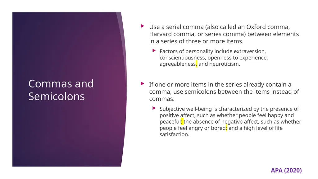 APA 7th Edition center for writing excellence - slide 131 of 142