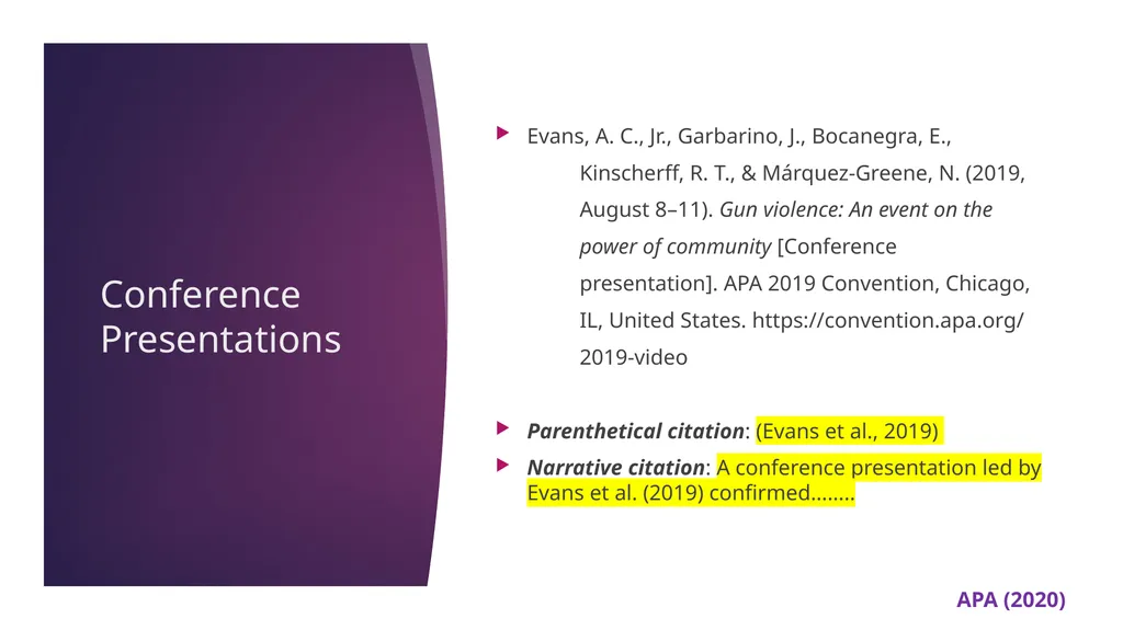 APA 7th Edition center for writing excellence - slide 111 of 142