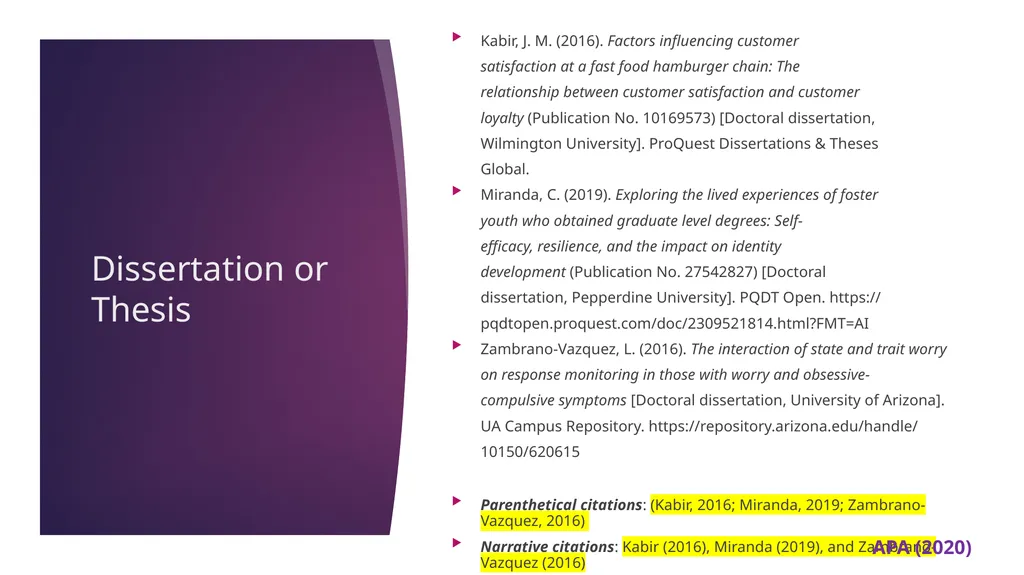APA 7th Edition center for writing excellence - slide 114 of 142