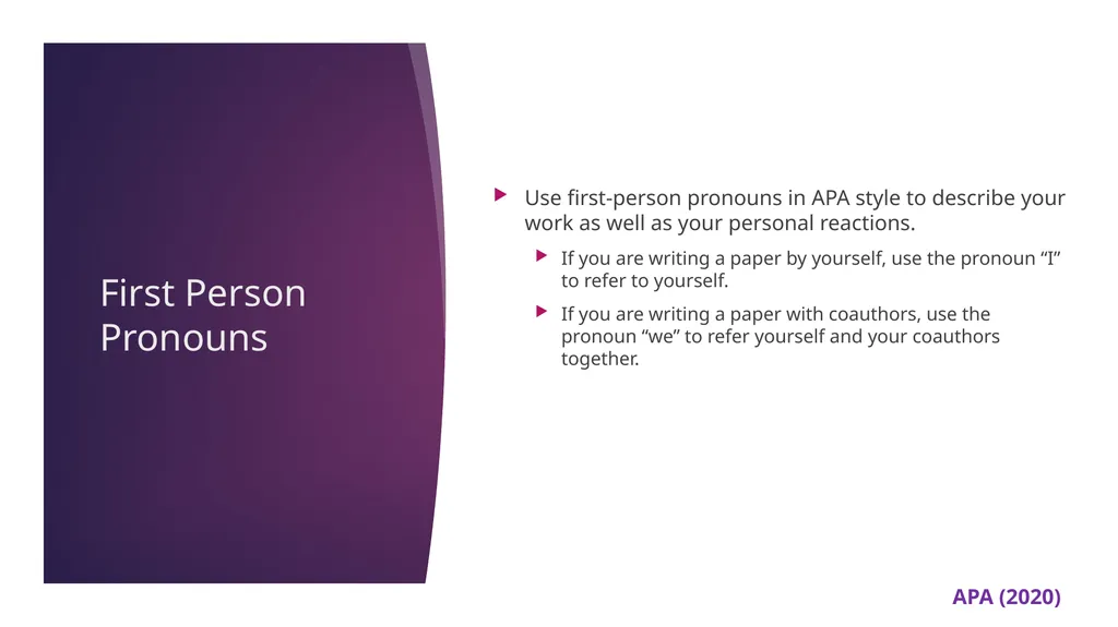 APA 7th Edition center for writing excellence - slide 129 of 142