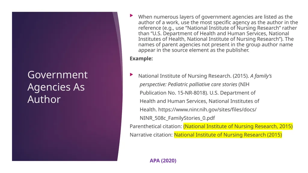 APA 7th Edition center for writing excellence - slide 28 of 142