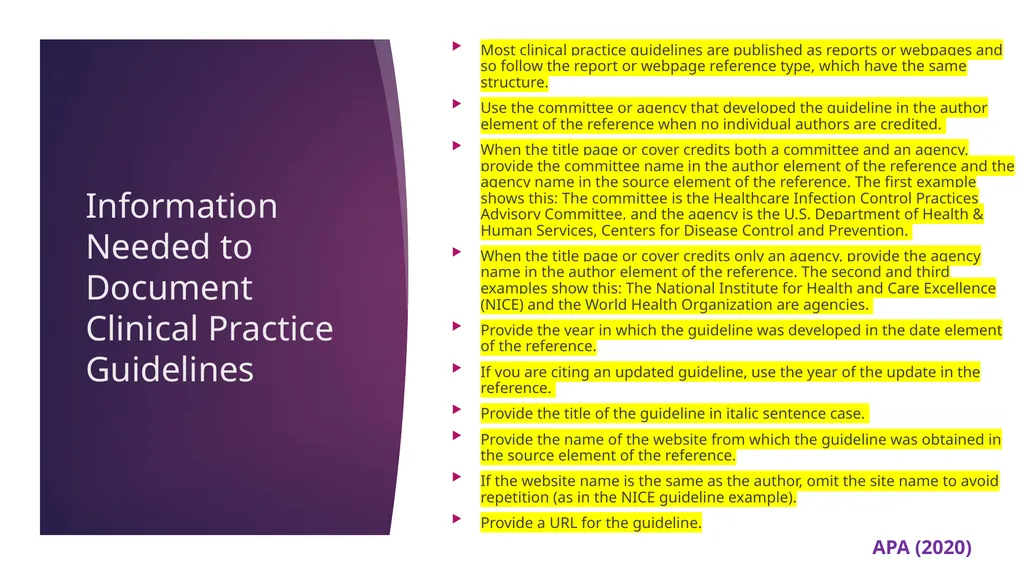 APA 7th Edition center for writing excellence - slide 79 of 142