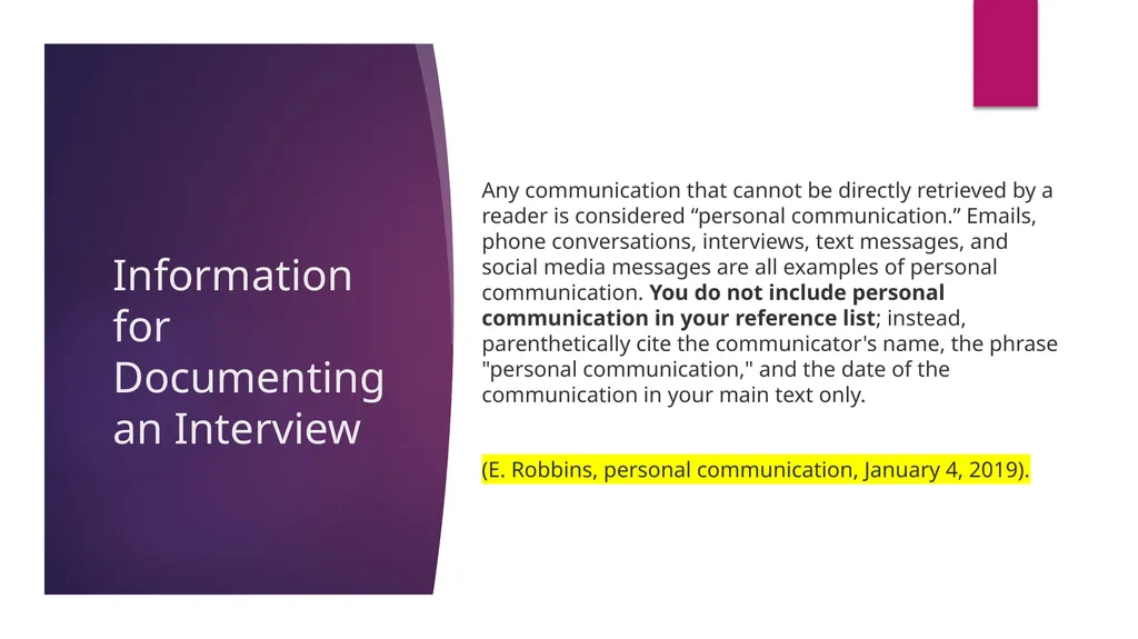 APA 7th Edition center for writing excellence - slide 116 of 142