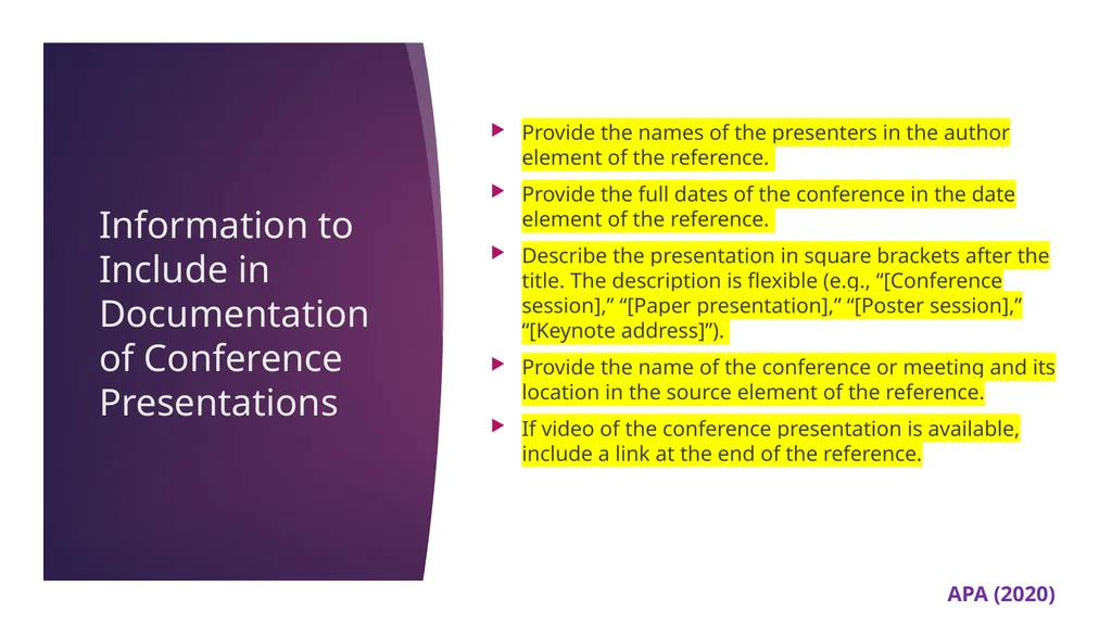 APA 7th Edition center for writing excellence - slide 110 of 142