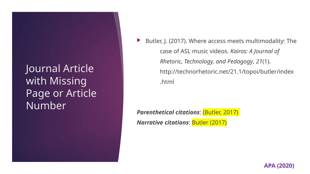 APA 7th Edition center for writing excellence - slide 48 of 142