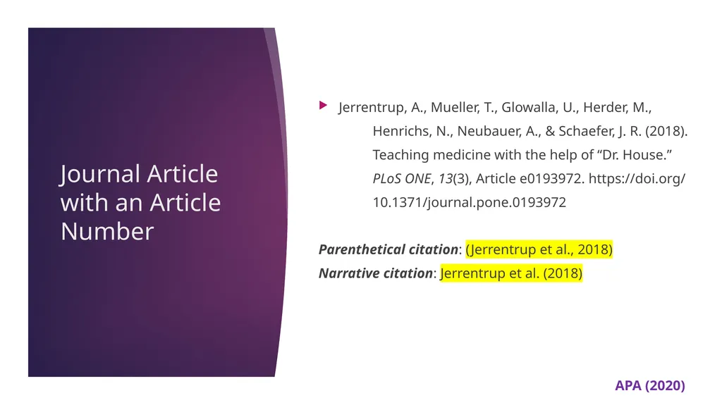 APA 7th Edition center for writing excellence - slide 46 of 142