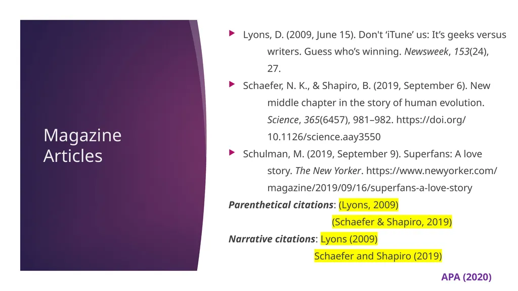 APA 7th Edition center for writing excellence - slide 54 of 142